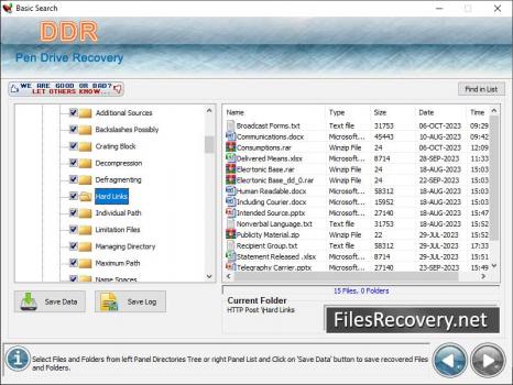Files Recovery Pen Drive - Screenshot 1
