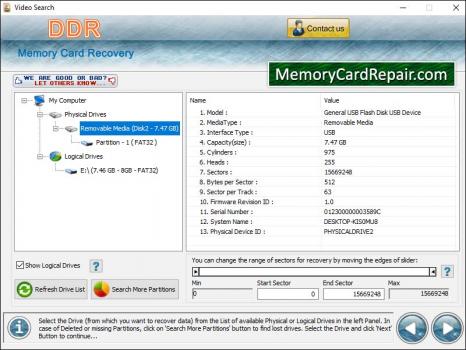 Visit Listing - Memory Card Data Repair Memory Card Data Repair - Screenshot 1