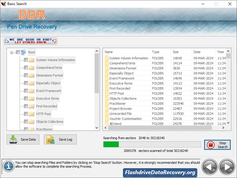 Flash Drive Data Recovery - Screenshot 1