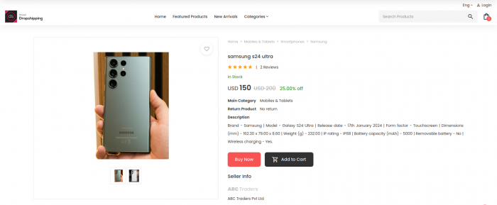 Visit Listing - Inout Dropshipping Inout Dropshipping - Screenshot 4