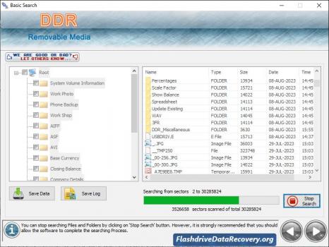 Flash Drive Data Recovery Software - Screenshot 1