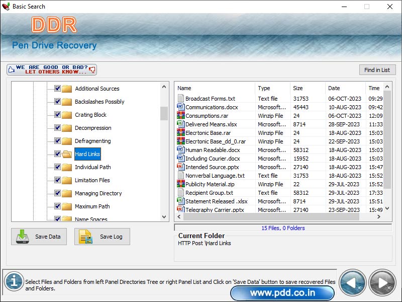 USB Drive File Recovery Software - Screenshot 1