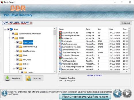 Flash Drive Recovery Software - Screenshot 1