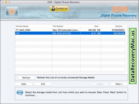 Mac Digital Pictures Recovery - Screenshot 1