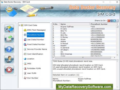 Recover SIM Card Data - Screenshot 1