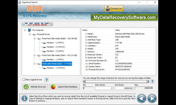 Data Recovery Software NTFS - Screenshot 1