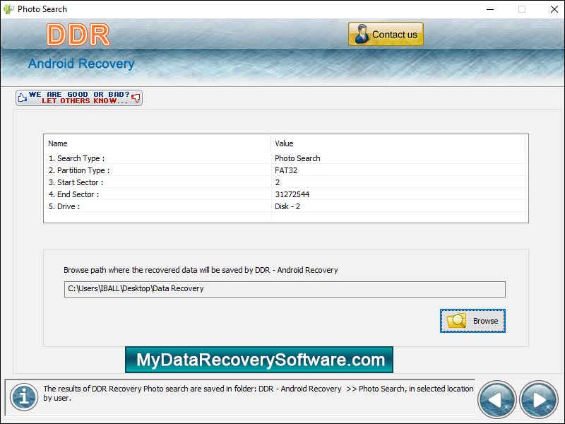 Android Data Recovery Software - Screenshot 1