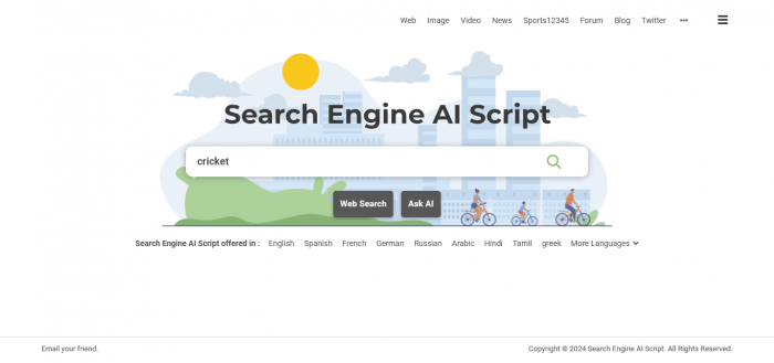QS Search Engine AI Edition - Screenshot 1