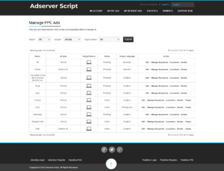 Visit Listing - QS Adserver QS Adserver - Screenshot 1