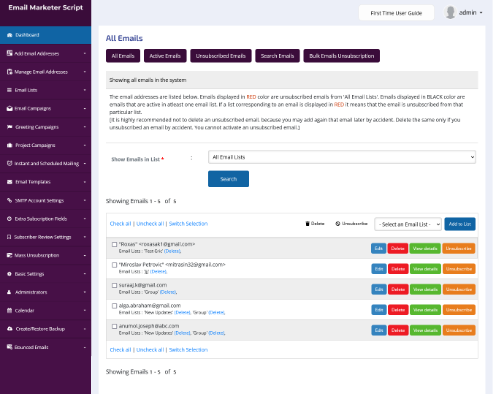 QS Email Marketer - Screenshot 1