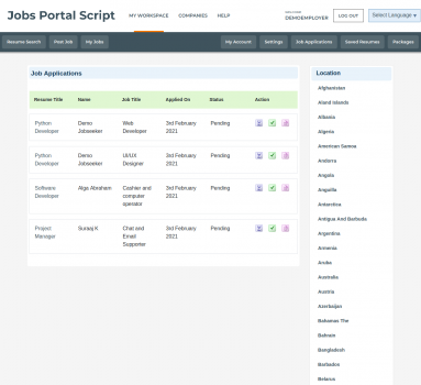 QS Jobs Portal - Screenshot 1