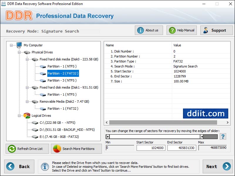 Data Recovery Software Professional - Screenshot 1