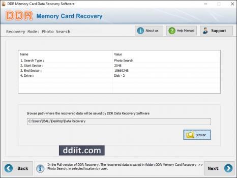 Memory Stick Data Recovery - Screenshot 1