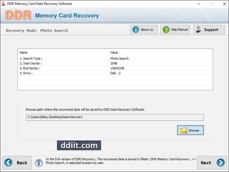 Memory Stick Data Recovery - Screenshot 1