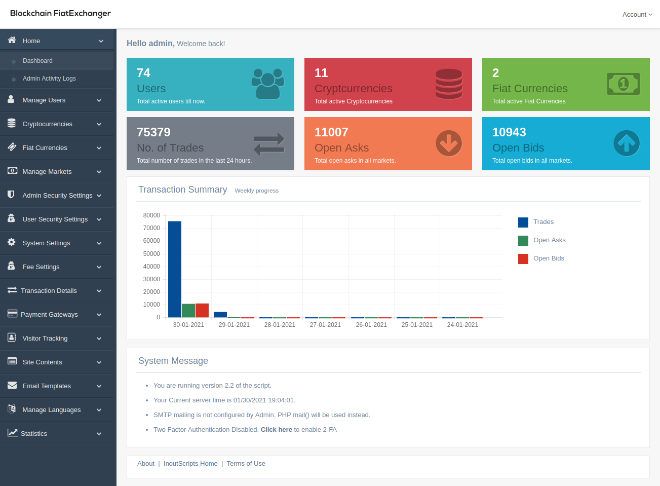 QS Blockchain FiatExchanger - Screenshot 2