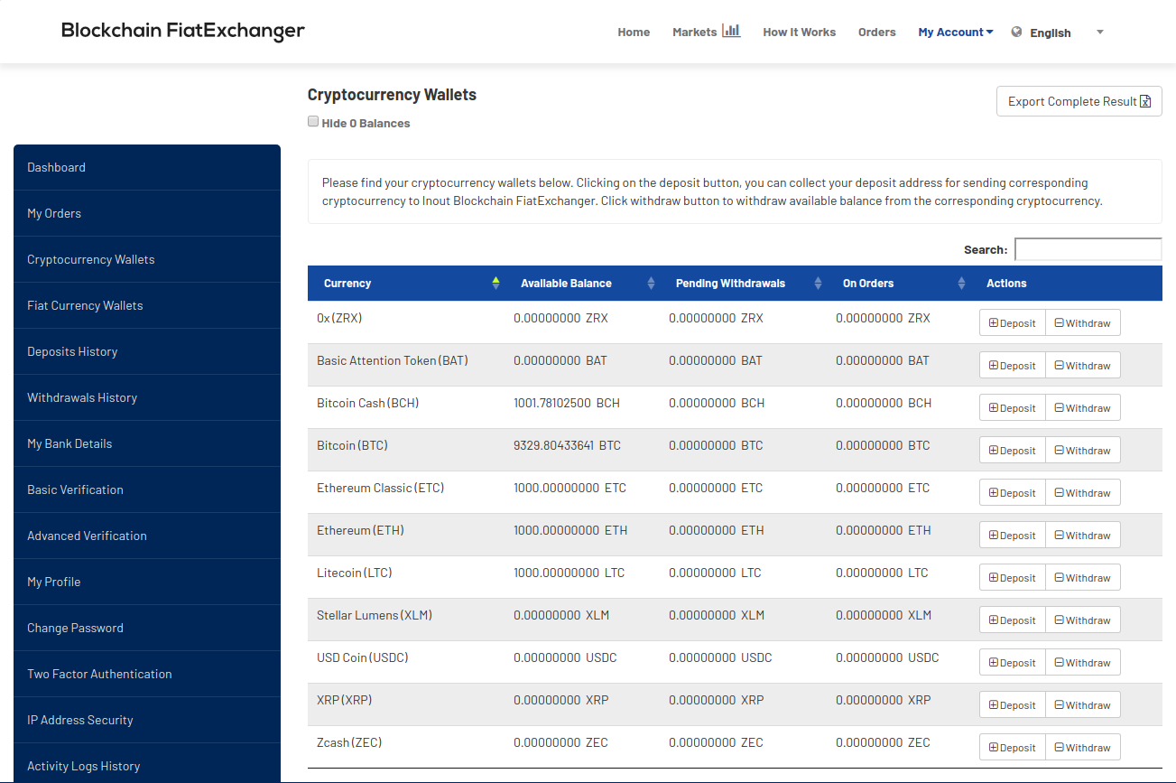 QS Blockchain FiatExchanger - Screenshot 4