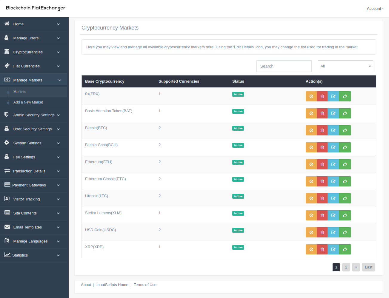 QS Blockchain FiatExchanger - Screenshot 1