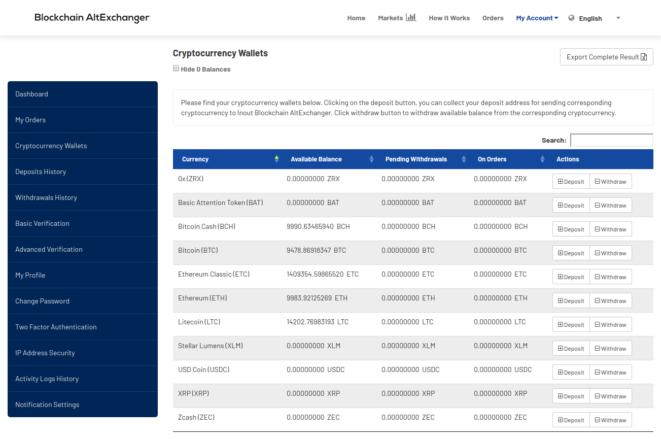 QS Blockchain AltExchanger - Screenshot 1