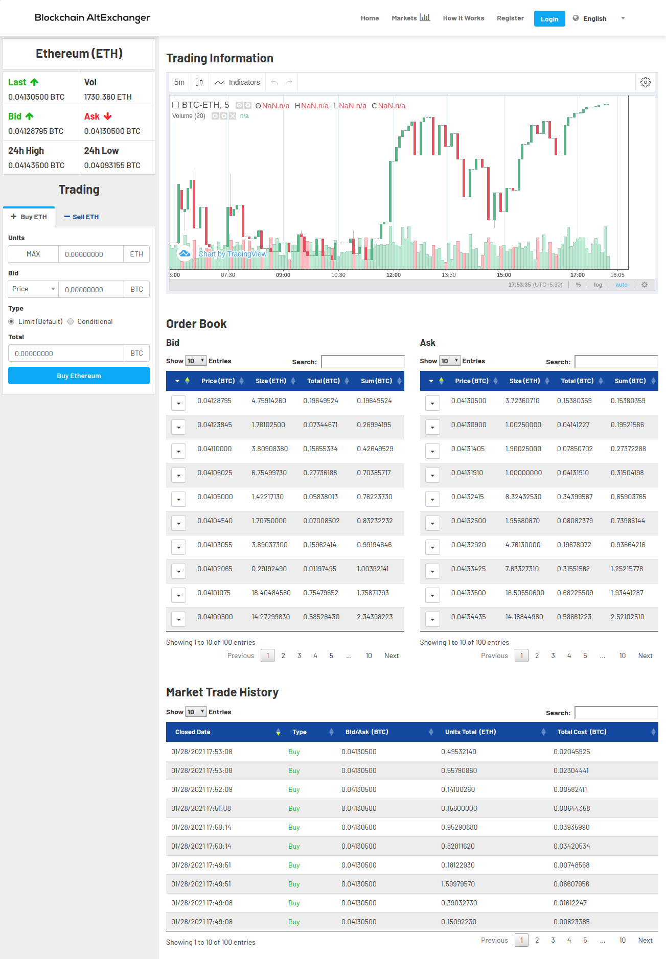 QS Blockchain AltExchanger - Screenshot 2
