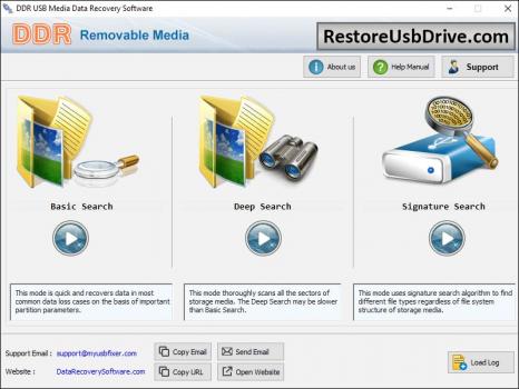 USB Media Data Recovery Software - Screenshot 1