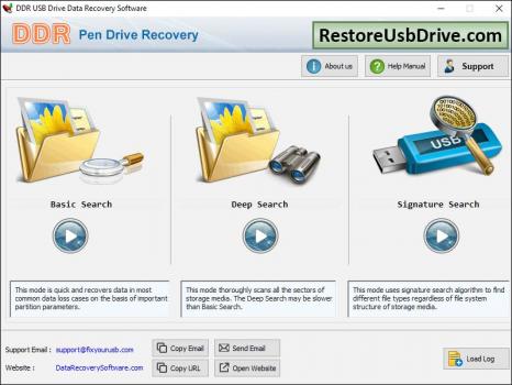 Restore USB Drive Data - Screenshot 1