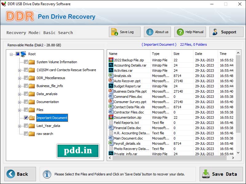 USB Drive Data Restore Tool - Screenshot 1