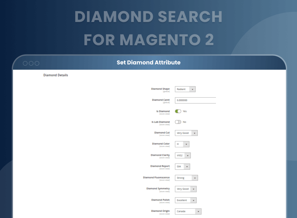 Magento 2 Diamond Search - Screenshot 1