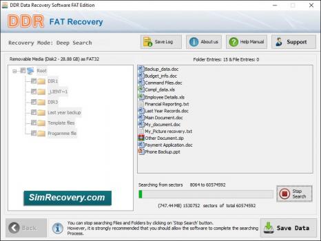FAT Data Recovery - Screenshot 1