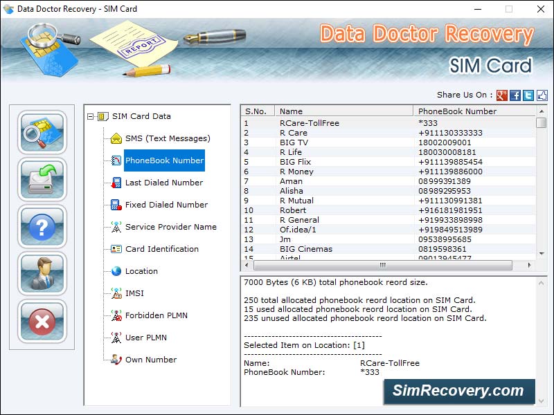 001Micron Sim Card Data Recovery - Screenshot 1