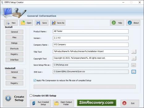 Visit Listing - Setup Generator Setup Generator - Screenshot 1