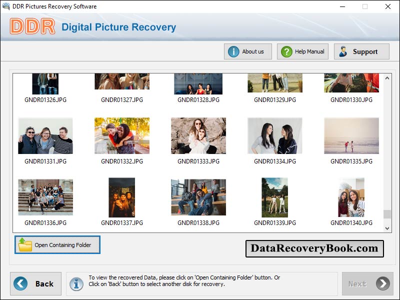Digital Image Recovery Software - Screenshot 1