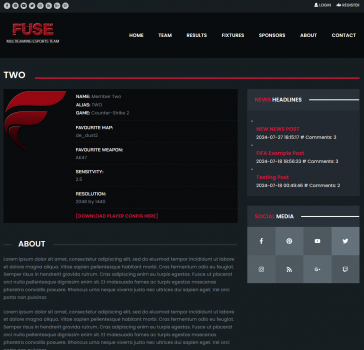 Fuse Clan Control Panel - Screenshot 2