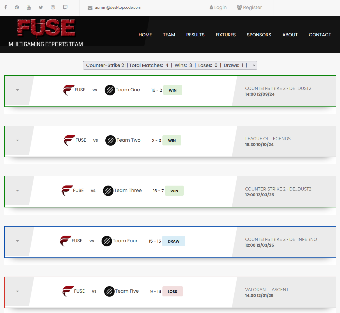 Fuse Clan Control Panel - Screenshot 5