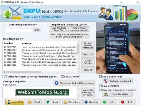 Visit Listing - SMS Messaging Software SMS Messaging Software - Screenshot 1