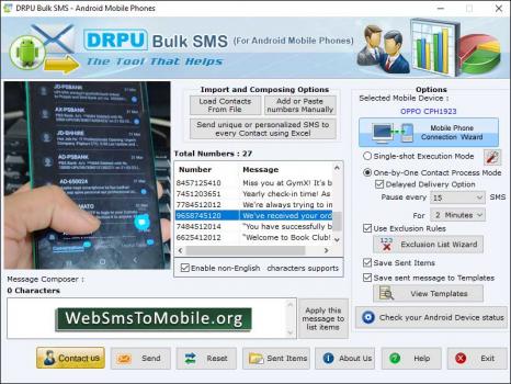 Visit Listing - Android Mobile SMS Software Android Mobile SMS Software - Screenshot 1