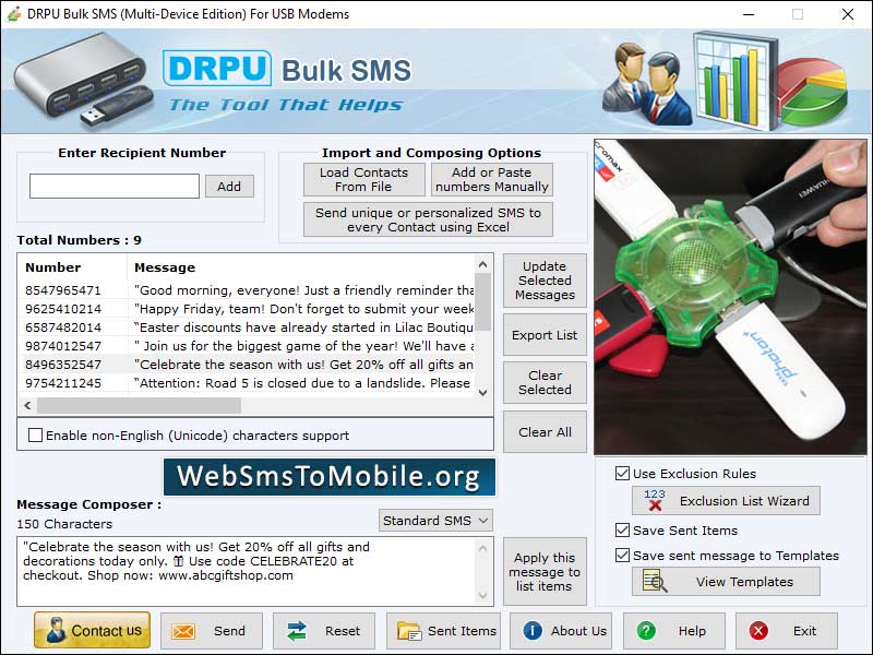 Text Messaging Program - Screenshot 1