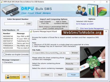 Visit Listing - Web to Mobile SMS Web to Mobile SMS - Screenshot 1