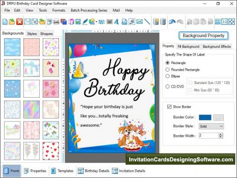 Visit Listing - Designing Software for Birthday Cards Designing Software for Birthday Cards - Screenshot 1