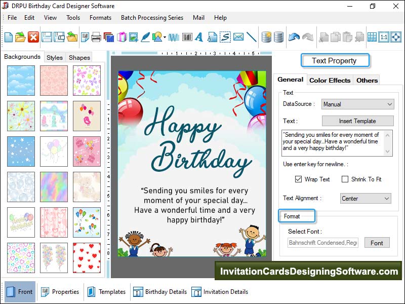 Invitation Card Designing Software - Screenshot 1