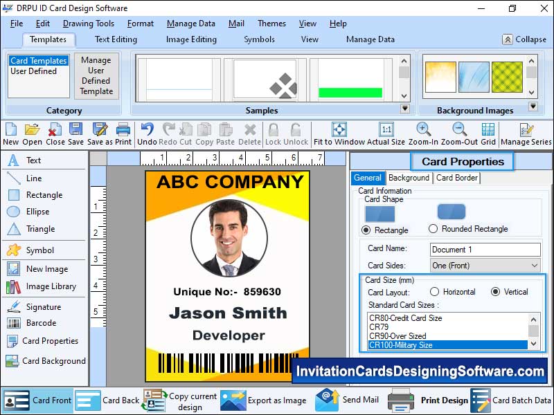 ID Cards Designing Software - Screenshot 1