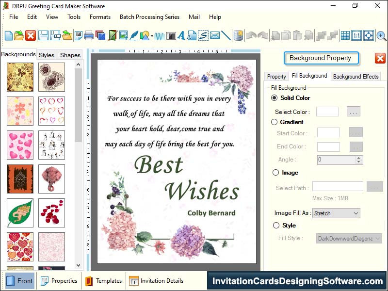Greeting Cards Designing - Screenshot 1
