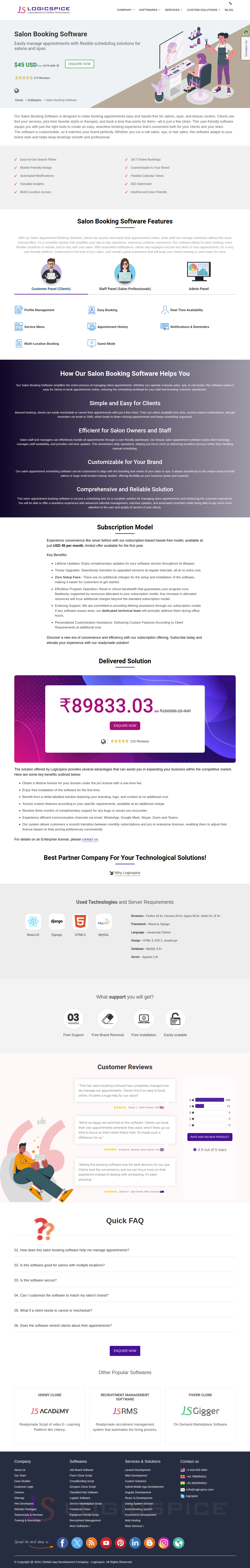 Beauty Salon Appointment Booking Software | Spa Booking - Screenshot 2