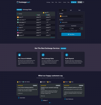 ExchangerCart - Modern Currency and Crypto Exchange Script - Screenshot 2