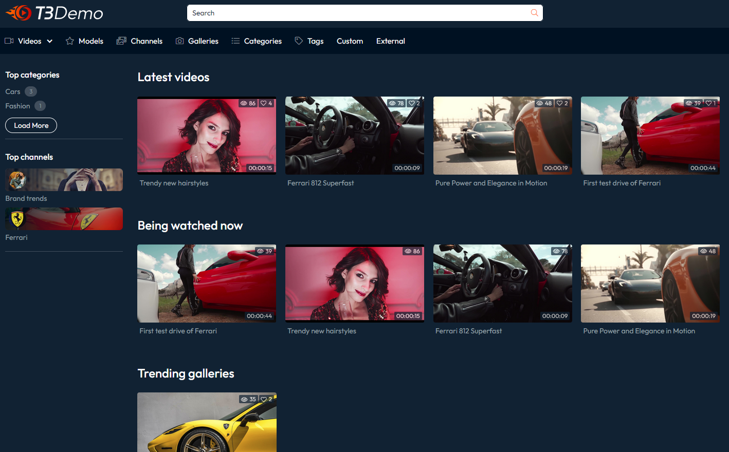 Tubes Booster – Complete Tube Site CMS - Screenshot 3