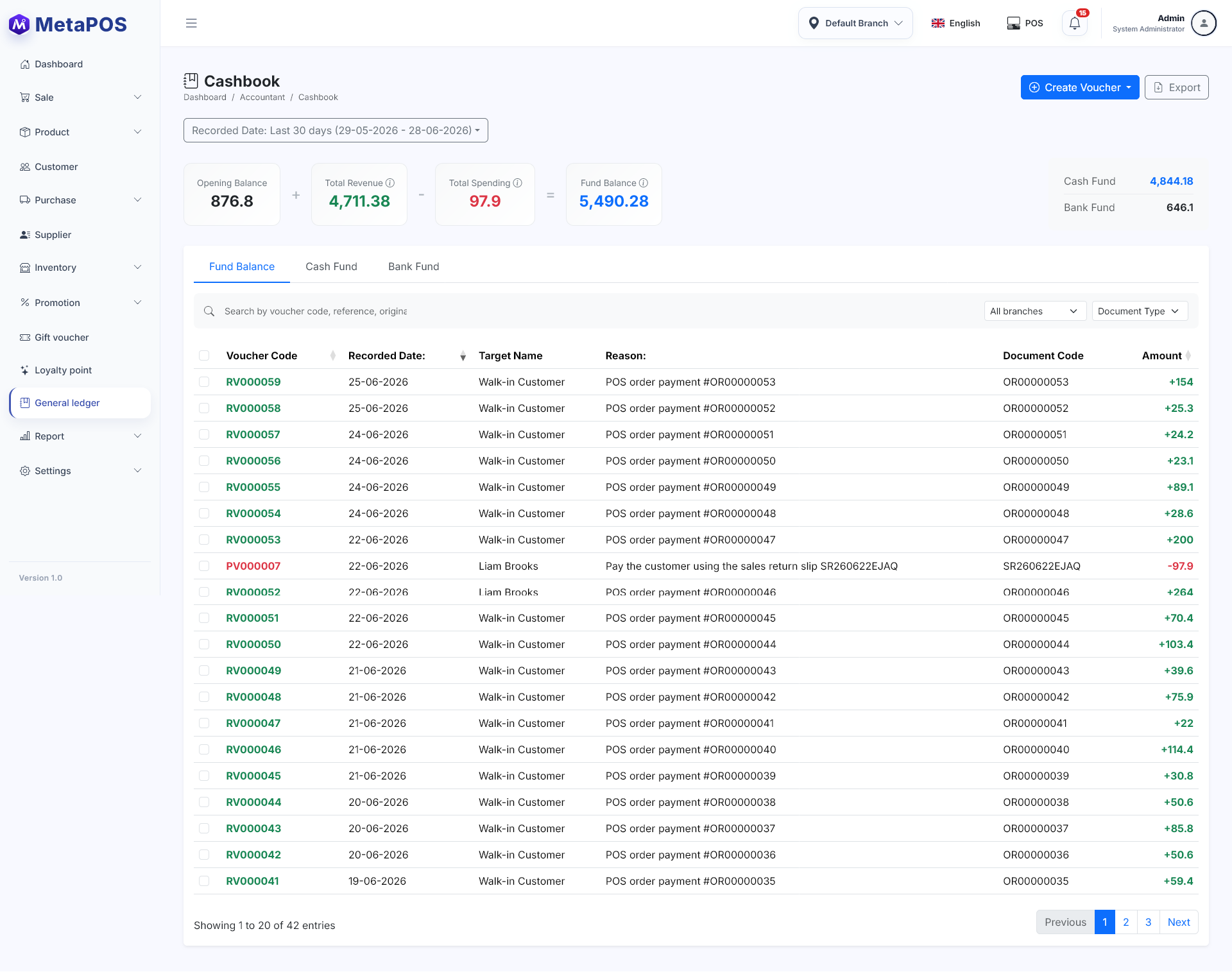 MetaPOS - POS with Accounting Offline Mode - Screenshot 3