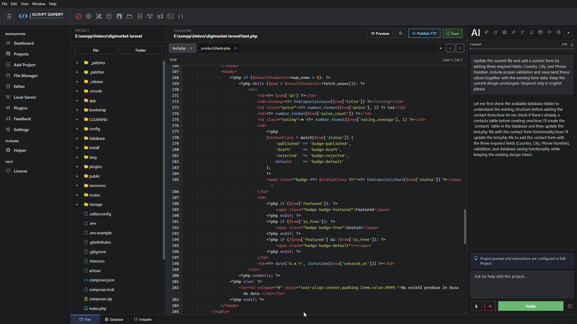ScriptExpert - AI Code Editor for Windows - Screenshot 5