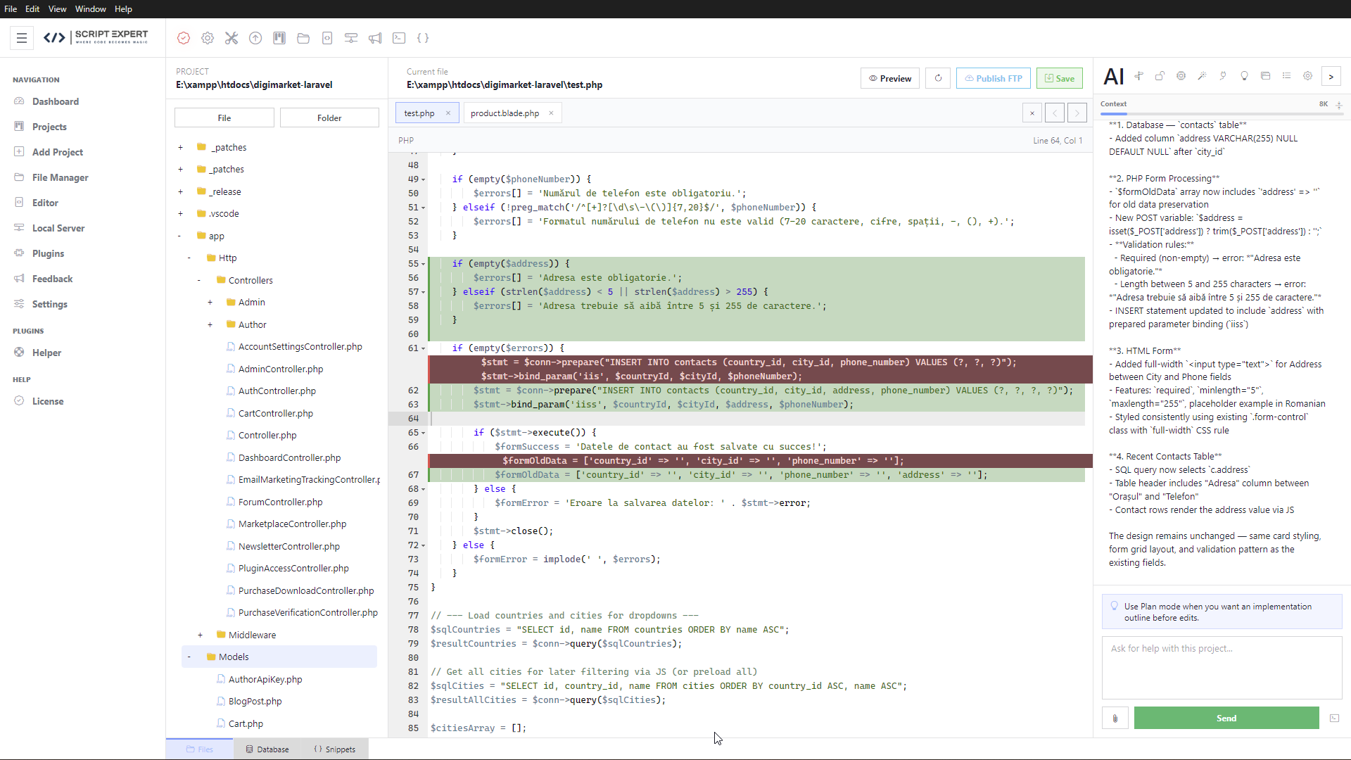 ScriptExpert - AI Code Editor for Windows - Screenshot 7