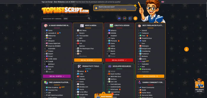 Visit Listing - PHP Link Directory Script - Top List Script & Website Review Script PHP Link Directory Script - Top List Script & Website Review Script - Screenshot 1