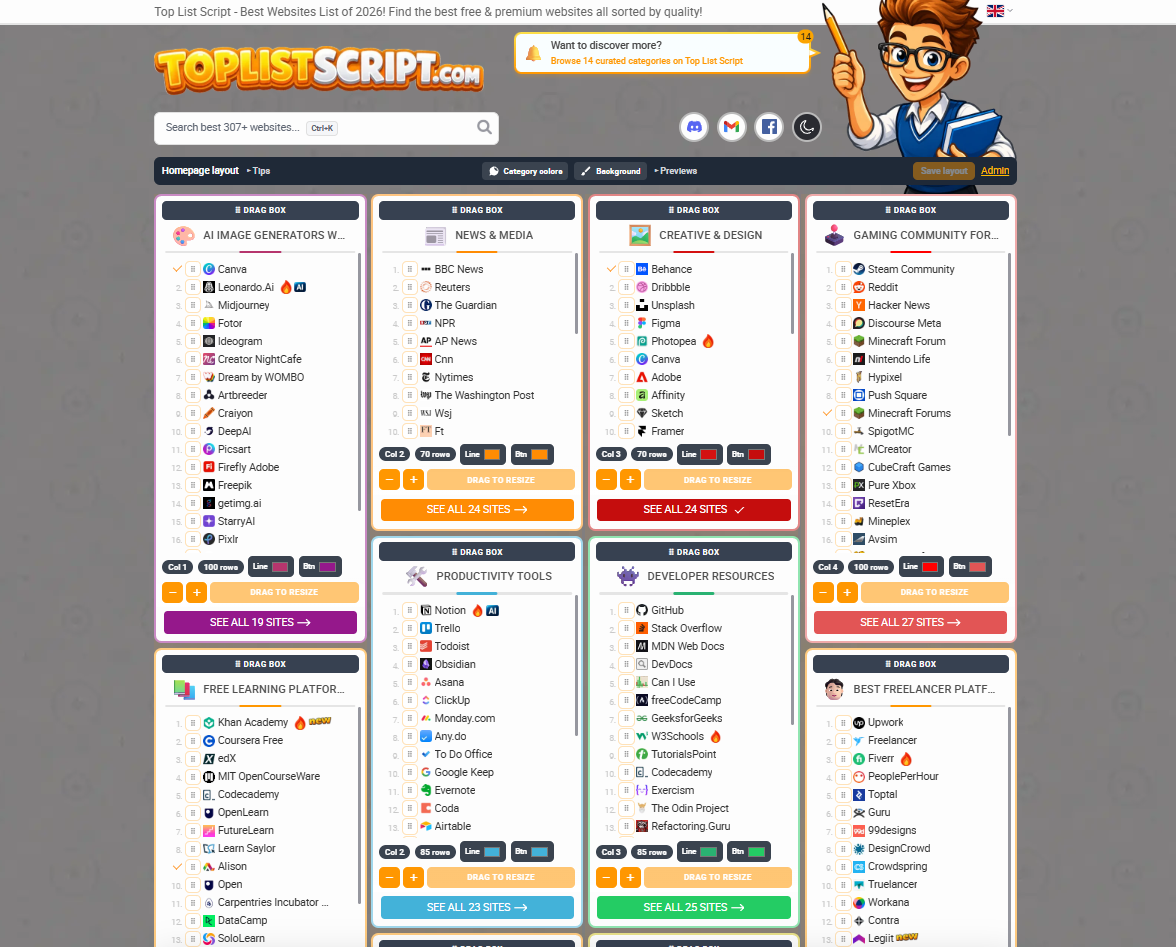PHP Link Directory Script - Top List Script & Website Review Script - Screenshot 5