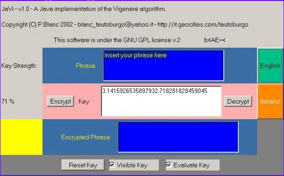 Visit Listing - JaVi (Java Vigenere) JaVi (Java Vigenere) - Screenshot 1
